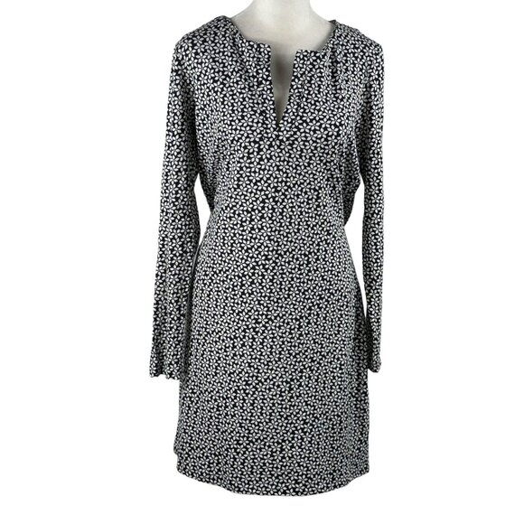 Chic & Effortless! Diane Von Furstenberg Reina Dress in Black & White Pr… - Picture 1 of 13
